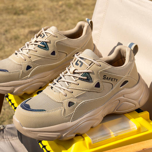 新品防砸防刺安全鞋钢包头劳保鞋工作鞋橡塑底轻便款 商品图1