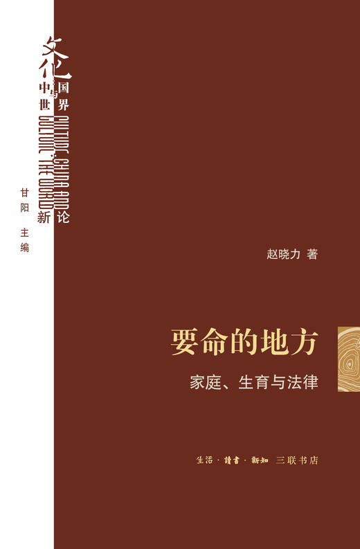 要命的地方：家庭、生育与法律 赵晓力 著 三联书店 商品图1