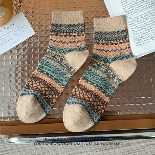 2025春季新款民族风袜子 商品图5