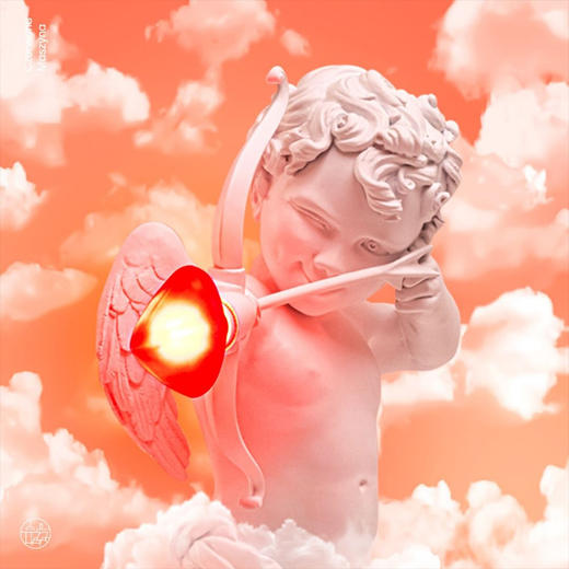 SELETTI 爱心丘比特灯具 室内桌面创意摆件丘比特氛围台灯情人节礼物送女友 商品图5