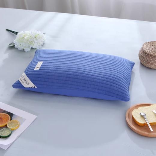 亲肤荞麦枕|砂洗全棉荞麦壳枕头|夹棉绗缝透气枕套|带拉链可拆洗 商品图1