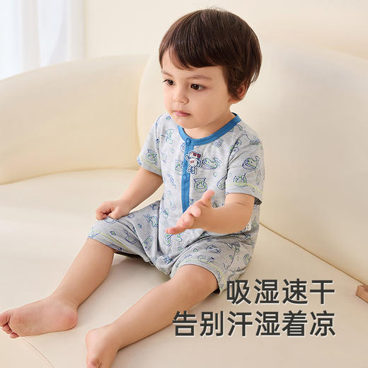 【商场同款】英氏婴儿衣服夏季凉感透气速干连体衣2025新款连体衣 商品图2