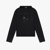 DSQUARED2 女士亮面字母徽标棉质连帽卫衣 黑色 S72GU0463 S25516 900 商品缩略图0