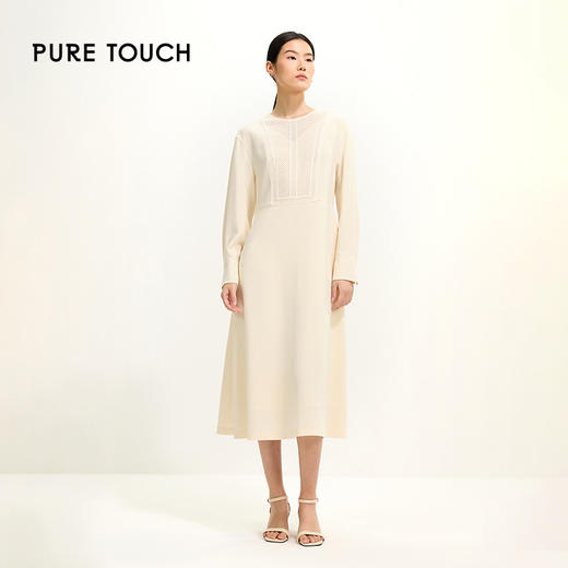 pure touch女士高腰气质连衣裙1349251010 商品图0