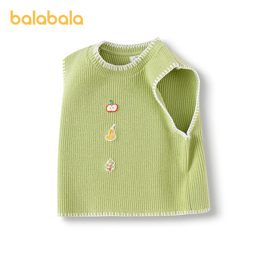 巴拉巴拉儿童背心绣花针织衫女童装2025春季新款毛衣 商品图4