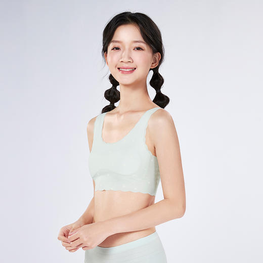 都市丽人内衣超薄泳布少女优选一阶无钢圈少女文胸BBH2Q1 商品图2