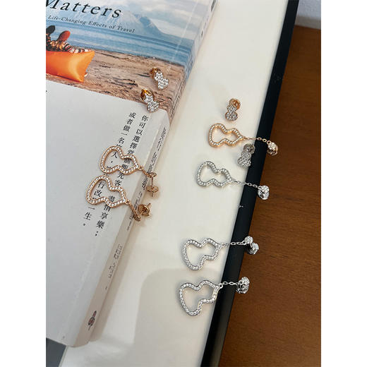 【活动商品，不退不换】可可推荐 福禄双全 麒*麟葫芦系列 耳环|项链|手链 匠心工艺 精致高级 商品图1