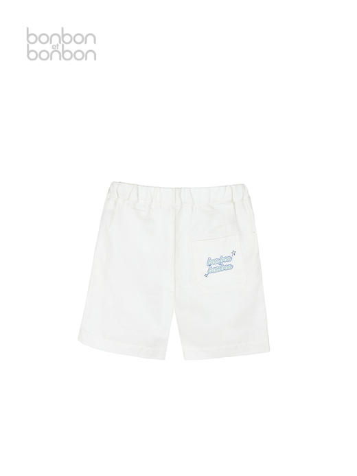 棉麻翻折边短裤 商品图1