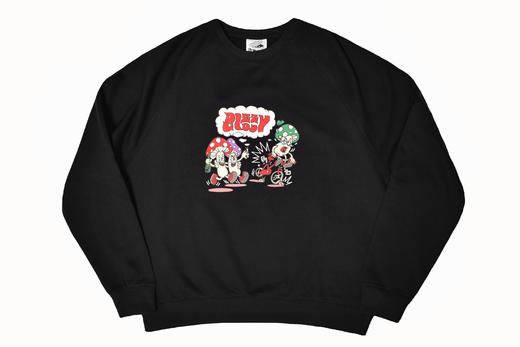 【地下怪兽】MUSHROOM RUN圆领卫衣，下单就送限量胸包一个 商品图0