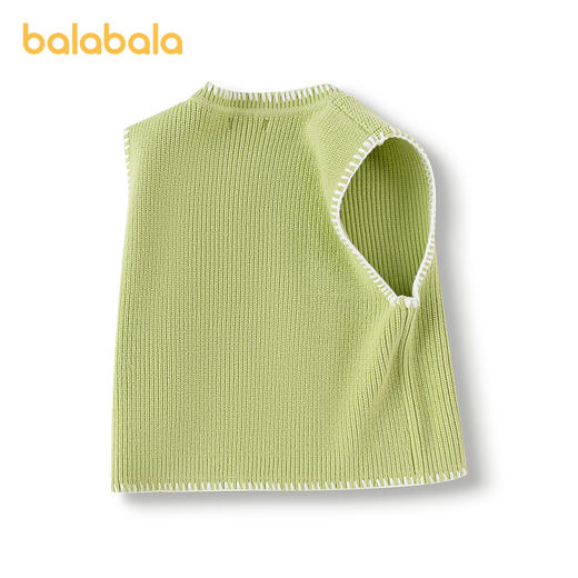 巴拉巴拉儿童背心绣花针织衫女童装2025春季新款毛衣 商品图2