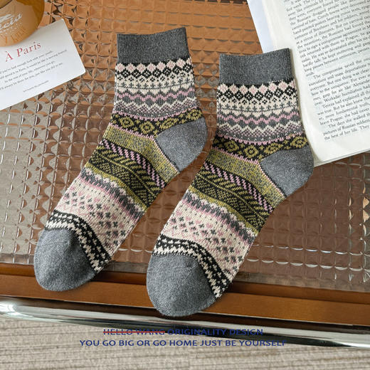 2025春季新款民族风袜子 商品图9