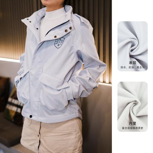 ⁵送袜子男姐同款：鸟家同款面料【软壳夹克外套】 3M视觉丽反光材料YKK拉链 （版型宽松 建议卡码或偏小选）【校服工厂】YY05-QTT-MGL 商品图3