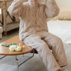 特厚三层夹棉睡衣秋冬法式新款套装冬毛兔貂开衫宽松可外穿家居服 商品缩略图3