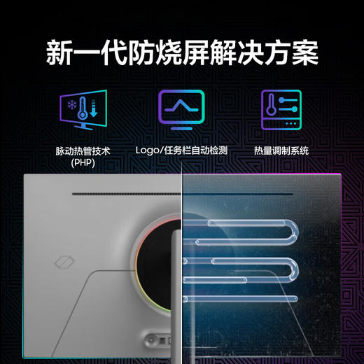 三星（SAMSUNG）32英寸 OLED 4K 240Hz 0.03ms 防眩光 超薄设计 AI系统 玄龙骑士G80SD 电竞显示器LS32DG802SCXXF 商品图4