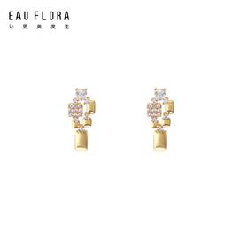 【极光】几何造型闪锆耳钉