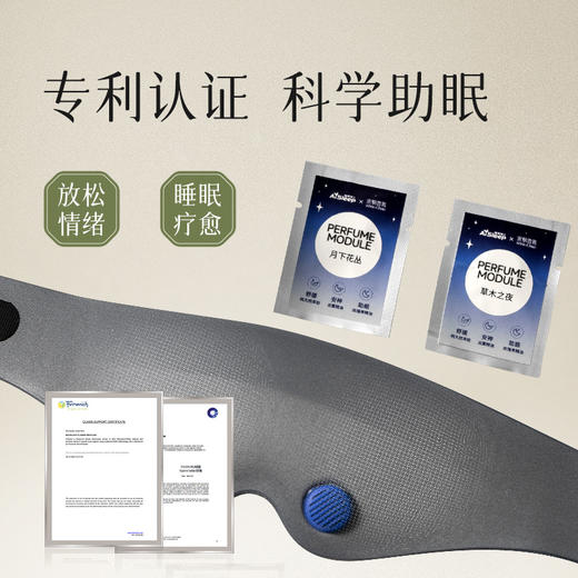【下单就送睡眠博士耳塞】睡眠博士x宋朝香氛联名睡眠眼罩，科技加乘，闻香舒适【G】 商品图1