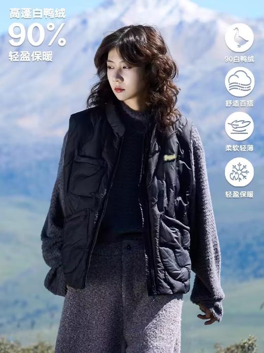 马得工地/MDGDYR244375/波浪绗线羽绒马甲 商品图0