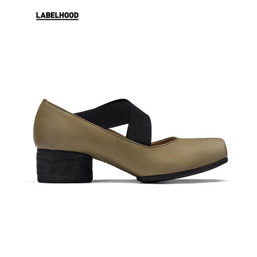 【UMA WANG】蕾虎手工方头交叉绑带芭蕾舞鞋平底高跟鞋经典款单鞋 商品图0