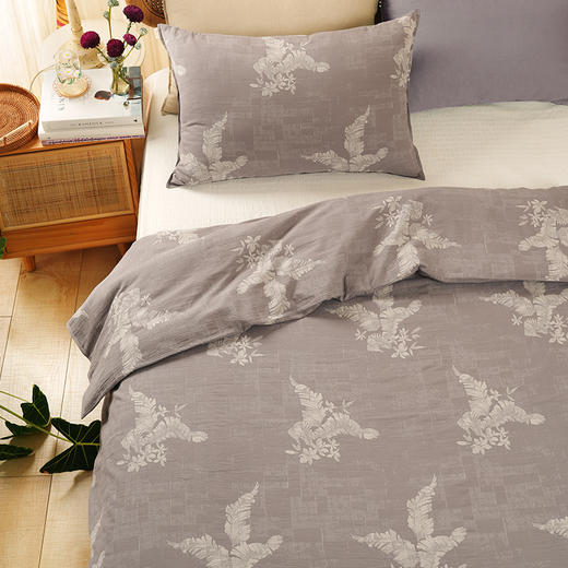 芭蕉系列全套一整套亚麻透气亲肤厚单人一体被子 商品图4