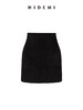 HIDEMI立体剪裁显瘦皮裙短裙半身裙巴恩风复古裙子 商品缩略图7