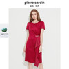 皮尔卡丹女装时尚缎面褶皱收腰通勤宴会礼服连衣裙P1209D1018R5 商品缩略图0