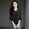 CC-BSM-737针织t恤女士娃娃翻领遮肚子显瘦上衣2025新款春秋打底衫 商品缩略图3