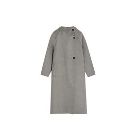 立领无腰带直身宽松外套