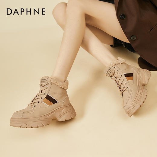 【达芙妮】加绒雪地马丁靴4022607206 商品图6