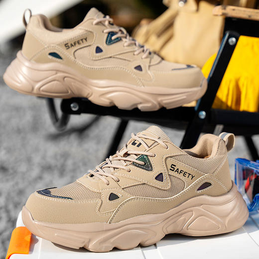 新品防砸防刺安全鞋钢包头劳保鞋工作鞋橡塑底轻便款 商品图3