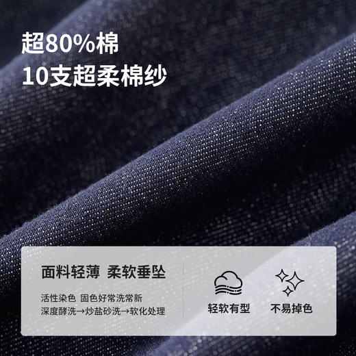 【内购】时尚丹宁牛仔外套时尚通勤休闲城市度假感丹宁风潮牛仔外套-W51W58881 商品图4