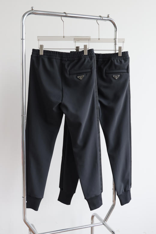 P.R.D 秋冬加绒厚款尼龙侧骨拼接装饰长裤卫裤 WK783 商品图4