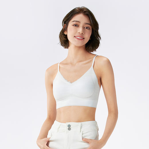 都市丽人特殊面料短抹胸蕾丝时尚美搭抹胸LVH1A5 商品图1