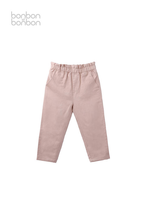 杏色花边长裤 商品图0