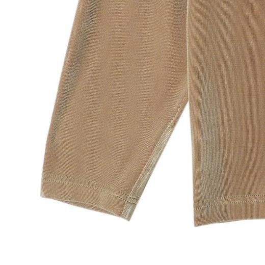 T2212早春新款时尚个性韩版纯色圆领长袖T恤男女同款百搭潮流套头上衣 商品图4