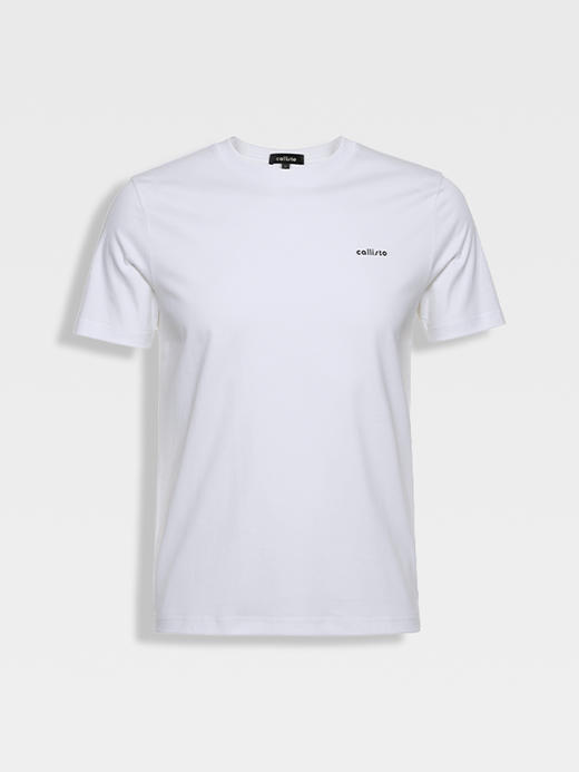 callisto白色纯棉短袖T恤 商品图0