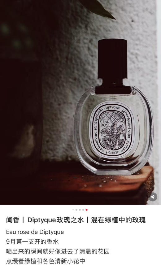 正品｜老渠道外贸仓货源～Diptyque蒂普提克玫瑰香调淡香水100ml 商品图2