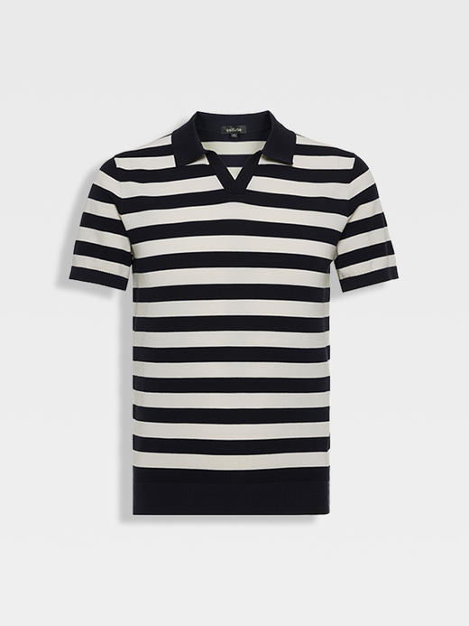 callisto藏青棉混纺T恤 商品图0