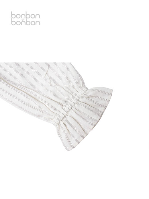 复古宫廷条纹刺绣上衣 商品图4