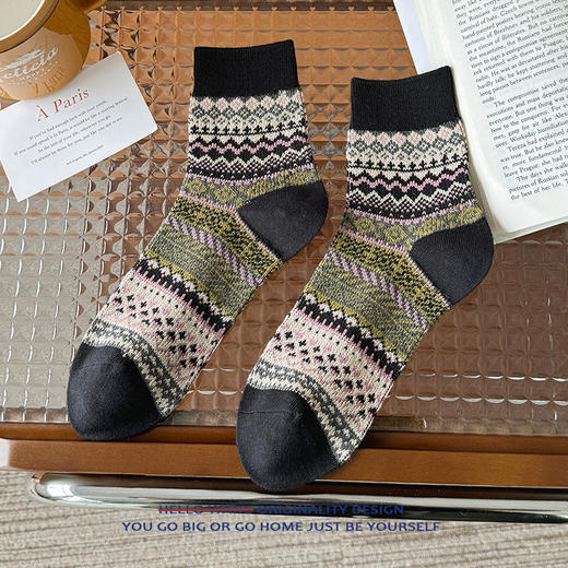 2025春季新款民族风袜子 商品图7