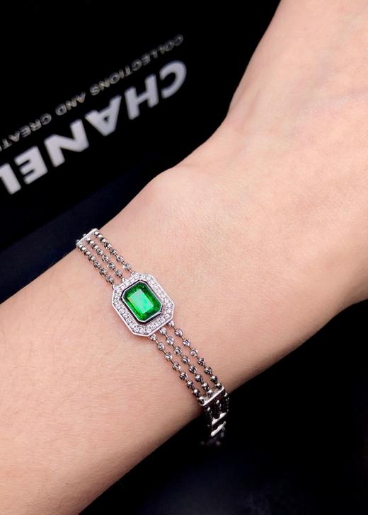 1ct刻面祖母绿手链 商品图4