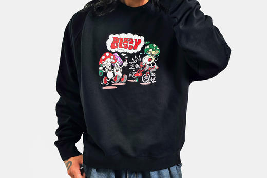 【地下怪兽】MUSHROOM RUN圆领卫衣，下单就送限量胸包一个 商品图1