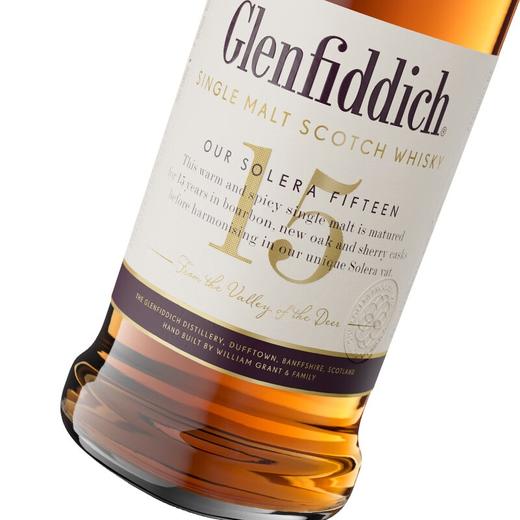【有税版】格兰菲迪15年苏格兰单一麦芽 威士忌 700ml 核心系列 商品图5