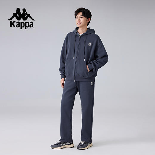Kappa卡帕背靠背新款运动长裤男休闲直筒裤宽松针织裤跑步裤裤子K0F12AK62 商品图4