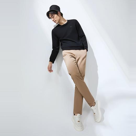 【5A抗菌2A防螨】柒牌圆领卫衣男2025春季新款中青年休闲百搭上衣128W70140 商品图3