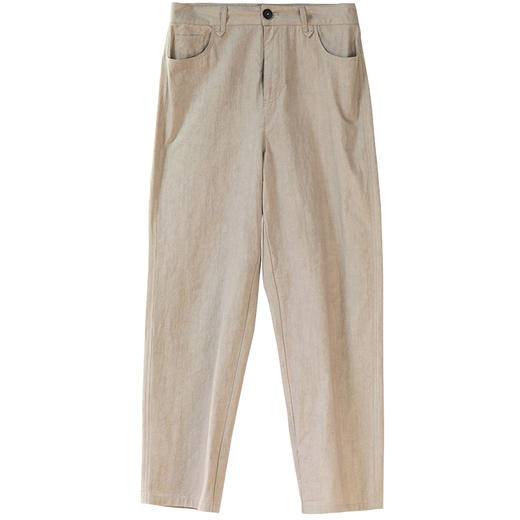 牧衣游原创 净色棉质裤子新款宽松舒适质朴纯棉百搭休闲裤 采香居 商品图4