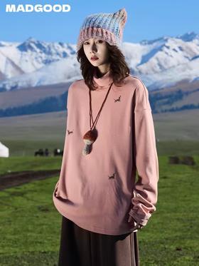 马得工地/ MDGDCX244350/基础小狗满印高领打底