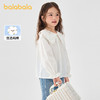巴拉巴拉童装女童长袖衬衫纯棉白衬衣春季上衣简约百搭舒适亲肤★ 商品缩略图1