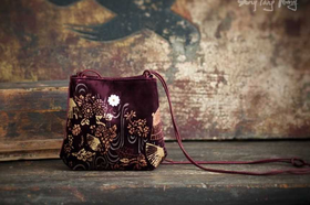 盛唐牡丹| 随意丝绒包-紫红