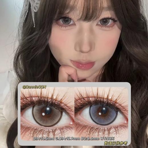 DEEKAY半年抛·G344&G345·14.5mm(着色参考13.9mm) 0-1000度(有525/575) 韩产进口·(建议佩戴3-4个月左右更换)·贵妇DK 适合敏感眼 商品图0