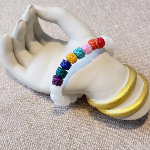 敦煌【彩虹醒狮手串】敦煌风中式祈福彩虹多宝高级感闺蜜手串 商品图5